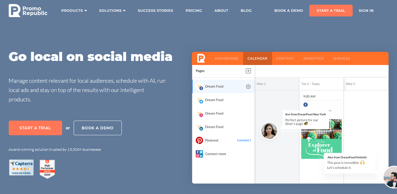 Social media management tool