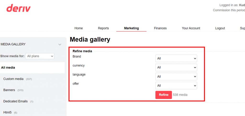 Deriv affiliate links refining your links